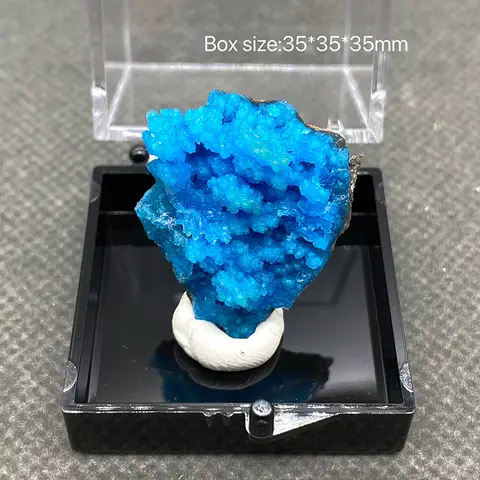100% 천연 허키머 다이아몬드 크리스탈 펜던트 제작 가능 컬렉션 (박스 크기: 35x35x35mm) 14 100% 천연 블루 기브사이트 거친 미네랄 크리스탈 석영 미네랄 표본 힐링 크리스탈