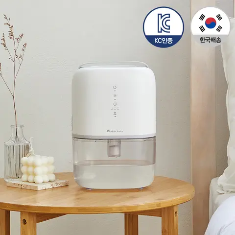 효율적인 공기 정화! HEPA 필터를 갖춘 가정용 공기 청정기, 음이온 발생기 및 아로마테라피 기능 포함 17 (1+1) 퓨어코치 DH870 무드등 저소음 1.5L 소형 미니 제습기