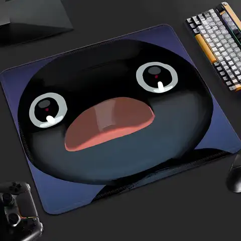 Apple Magic Mouse 1세대 및 2세대 전용 풋 패치 및 슬라이딩 매트 액세서리 19 14CUTE Pingu 마우스 패드 만화 고무 소형 마우스 패드 데스크탑 컴퓨터 사무실 키보드 전자 스포츠 ROGs 게임