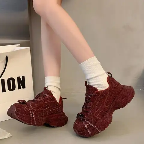 Rick 빈티지 하이 스트리트 브랜드 펜타그램 디자인 고급 남성 스니커즈, 클래식 트렌드 여성 플랫폼 캐주얼 가죽 신발 19 2025 여성용 슈퍼 파이어 라인 석 전체 다이아몬드 스트랩 캐주얼 부르고뉴 틈새 디자인 잘 생긴 플랫폼 스니커즈 아빠 신발