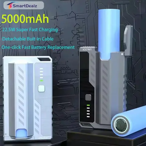 Xiaomi 10000mAh 얇은 자기 무선 보조베터리 PD25W iPhone Samsung 용 Magsafe 용 고속 충전 휴대용 외장 배터리 21 5000mAh 보조베터리 22W 빠른 충전 전술 교체 가능한 배터리 휴대용 충전기 iPhone Xiaomi Samsung 용 외부 배터리