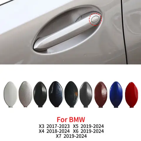 BMW G01 G02 G05 G06 G07 자동차 외장 도어 핸들 잠금 키 홀 캡 커버 블랙 화이트 BMW X3 X4 X5 X6 X7 용 페인트