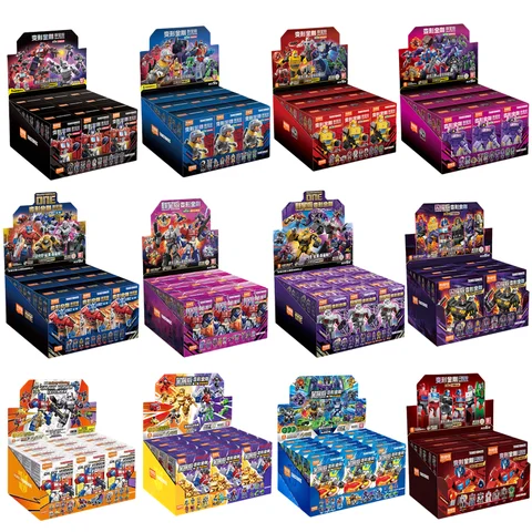 Blokees Transformers Optimus Prime Megatron 핫로드 충격파 Skywarp 빌딩 블록 액션 피규어 로봇 애니메이션 모델 키즈 완구