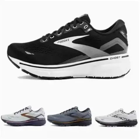 브룩스 남성용 고스트 맥스 쿠션, 뉴트럴 러닝 및 워킹화 16 Brooks Ghost 15 운동화 유니섹스 통기성 EVA 쿠션 마라톤 스포츠 스니커즈 위장 패턴 여름 캐주얼 신발