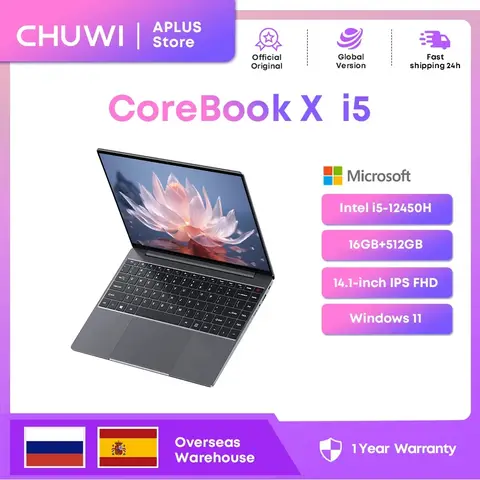 지문 인식 잠금 해제 기능 탑재, 윈도우 11 운영체제의 Intel Celeron N95 휴대용 노트북 - 15.6인치, 8GB RAM, 최대 16GB RAM, 512GB 및 1TB SSD 지원, 사무용 컴퓨터 13 CHUWI CoreBook X 노트북 게임, Intel i5-12450H, 16GB RAM 512GB SSD, 14인치 FHD 2160 * 1440, Windows 11 노트북 PC, 1TB SSD 확장