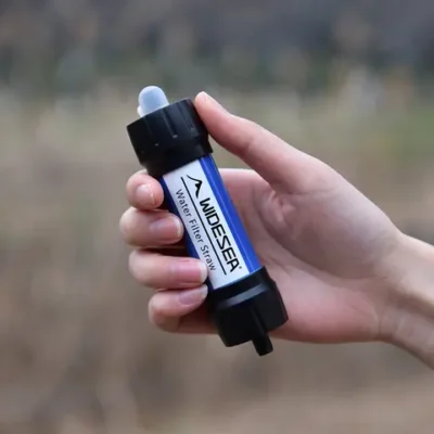 야외용 개인 식수 필터, 생존용 물 필터 및 빨대 포함 20 Camping Outdoor Water Purifier 0.01Micron Filtration Portable Reusable Straw Type Use Of Highqualitymedical Hollow Fiber
