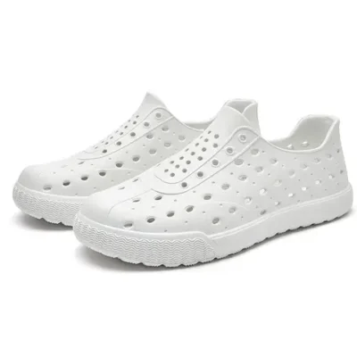 Crocs 소년 소녀 캐주얼 라운드 발가락 힐 방수 레인 슈즈 야외 해변 와타리 어린이 새 스타일 여름 어린이