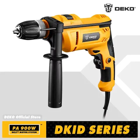 18V Makita 배터리 호환 브러시리스 전기 임팩트 렌치 - 520N.m 무선 드라이버, LED 조명 포함, 전문 수공구 20 DEKO 220V 전문가급 임팩트 드릴, 2가지 기능 드릴 드라이버 전동 공구 전동 공구(DKID 시리즈)