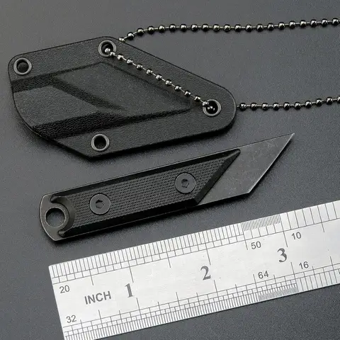 Eafengrow EDC 고정 블레이드 나이프 C1146 - 440C 스틸 블레이드, G10 핸들, 캠핑, 하이킹, 낚시용, 카이덱스 칼집 포함 15 Eafengrow C1146 고정 블레이드 나이프 440C 스틸 + G10 핸들 EDC 도구 목 칼 캠핑 하이킹 낚시 kydex 외장
