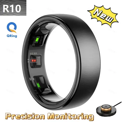 Galaxy Qring 심박수 모니터 용 R10 모니터링 링 더 정확한 스테인레스 스틸 무선 충전기 제품 2025 New Couples