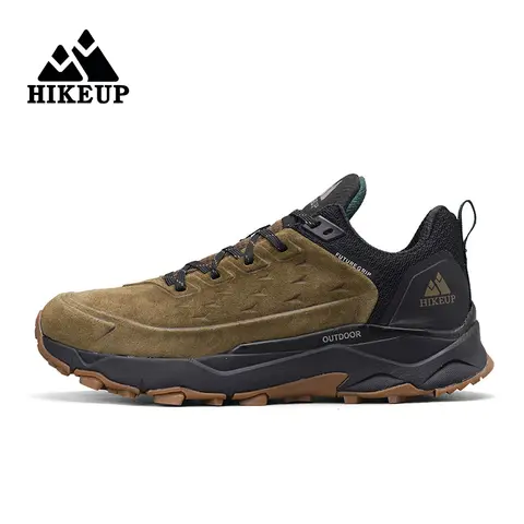 HIKEUP 남성용 통기성 방수 하이킹 신발 - 내마모성 미끄럼 방지 운동화, 야외 등산 및 사냥용 16 HIKEUP 남성용 내마모성 미끄럼 방지 하이킹 신발, 야외 운동화 암벽 등반 트레킹 사냥, 남성용 스포츠 스웨이드 가죽, 최신