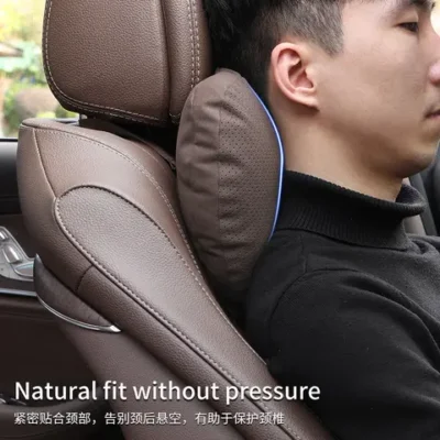 메모리 폼 요추 지지 베개 - 사무실 책상 의자용 등받이 쿠션, 학생 학습 및 긴 앉아 스트레스 완화 도구 18 LEADING IDEAL Li Auto One L6 L7 L8 L9 메가 스웨이드 자동차 머리 받침 목 지원 좌석 요추 쿠션 부드러운 목 베개 액세서리