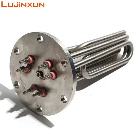 LUJINXUN 380V 증기 발생기 가열 요소 140/150MM 플랜지 증기선 물 탱크 보일러 용 전기 히터 튜브 맞춤 허용