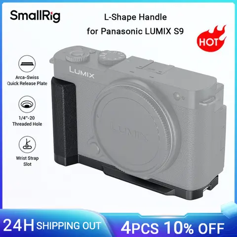 SmallRig L자형 핸들, 파나소닉 LUMIX S9, w Arca-Swiss 퀵릴리즈 플레이트, Arca-타입 삼각대 장착용-4517