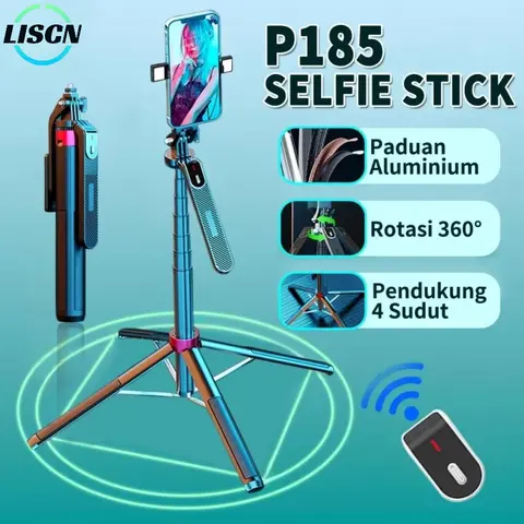 Xiaomi P185 셀카봉 삼각대 1.85M 접이식 짐벌 안정화 셀카봉 360 °   블루투스 셀카봉 삼각대 회전