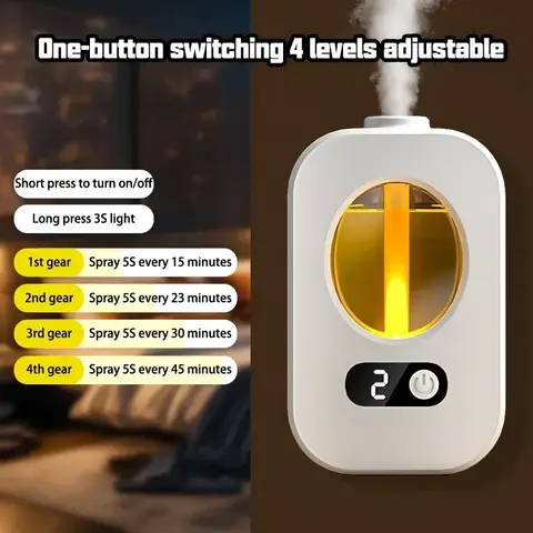 1pc 2L Double Jet Humidifier with Display - Improve Air Quality and Health with Adjustable Mist Levels and Automatic Shut-Off 19 가습기 USB 아로마테라피 데스크탑 디퓨저 Atomizer USB 가정용 가습기 수화 장비 데스크탑 가습기