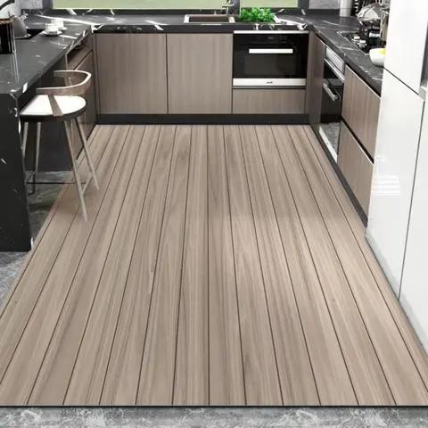 200cm X 180cm 무독성 어린이 안전 매트 - 고품질 아기 활동 체육관 크롤링 놀이 카펫 19 나뭇결 패턴 주방 카펫 방수 오일 방지 PVC 러그 라이트 럭셔리 미끄럼 방지 스크래치 바닥 매트 Cutable 바닥 매트