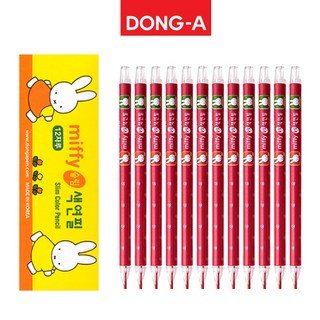 코멧 모조 전지 70g, 10개 세트 학습완구/교구 19 동아 미피 슬림색연필/언더라인/색칠/채점용 1다스, 빨강(12자루)