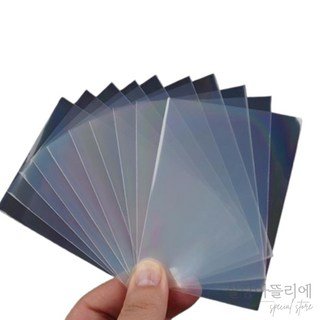 사랑스러운 핑크 접착 네 컷 앨범 17 두키스토어 투명 포토 슬리브 57X88MM 10P 홀로그램, 작은별