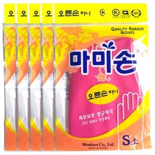브릭글로 찢어지지 않는 니트릴 고무장갑 - 오브제포키친, 베이비핑크, 중사이즈(M), 2세트 주방잡화 17 마미손 오른손하나 고무장갑, 핑크, 소(S), 5개