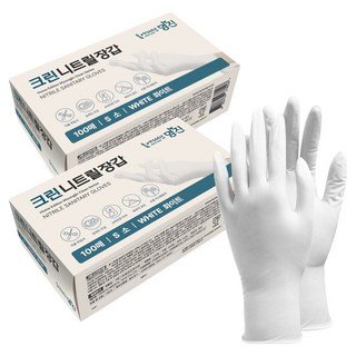 랩앤툴스 디지털 캔디 타이머 - 화이트, 1개 주방잡화 17 명진 크린 니트릴장갑 100개입, 화이트, 소(S), 2개