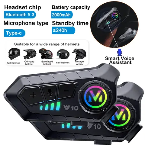 LENCENT FM 송신기 - 블루투스 5.1, Type-C PD 20W 및 QC3.0 18W 지원 자동차 고속 충전기 겸 MP3 플레이어 라디오 키트 13 블루투스 5.3 헬멧 헤드셋 무선 핸즈프리 전화 휴대폰 키트 오토바이 방수 이어폰 MP3 뮤직 플레이어 스피커 오토바이용