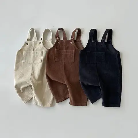 Labubu 미니 인형 의류 세트 - 17cm 아이돌 운동복, 하트 비트 까마귀 청바지 포함 14 새 봄 유아 아기 소년 소녀 솔리드 코듀로이 서스펜더 Romper 소프트 키즈 기본 Playsuit 점프 슈트 의류