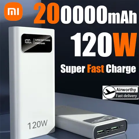 Xiaomi 10000mAh 얇은 자기 무선 보조베터리 PD25W iPhone Samsung 용 Magsafe 용 고속 충전 휴대용 외장 배터리 16 샤오미 초고속 충전 보조배터리, 초대용량 디지털 디스플레이 보조배터리, 아이폰 외장 배터리용, 120W, 200000mAh
