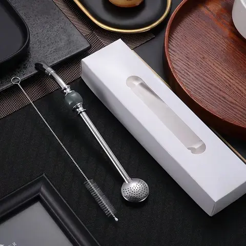 레인보우 컬러 커피 티 젓는 스푼, 긴 손잡이 아이스크림 디저트 스푼, 친환경 스테인리스 스틸 식기, 주방 용품 19 스테인리스 스틸 빨대 스푼 메이트 티 밀크 커피 컬러 믹싱 스푼 빨대, 크리에이티브 필터 스쿠프, 마시는 스푼 필터 빨대, 1 개