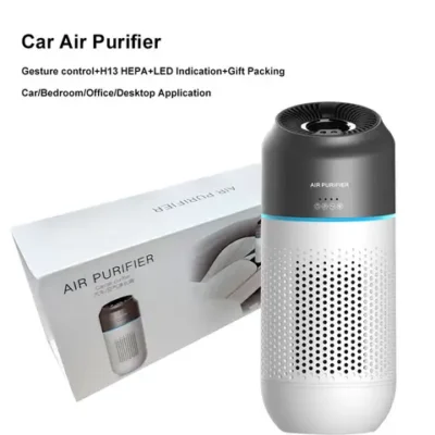 TaoTronics TT-AP005 공기 청정기 교체 필터, H13 True HEPA 및 활성탄 필터 액세서리, 3 개 13 자동차 공기 청정기 냄새 연기 제거 H13 HEPA 필터 저소음 가정용 정수기 제스처 센서 Led 표시 선물 포장