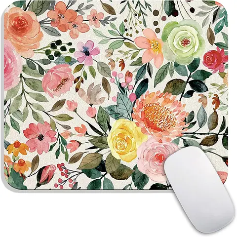 Apple Magic Mouse 1세대 및 2세대 전용 풋 패치 및 슬라이딩 매트 액세서리 18 작은 마우스 패드 컴퓨터 뜨거운 판매 마우스 패드 애니메이션 사랑스러운 게이머 천연 고무 아트 꽃 사무실 장식 카펫 마우스 매트