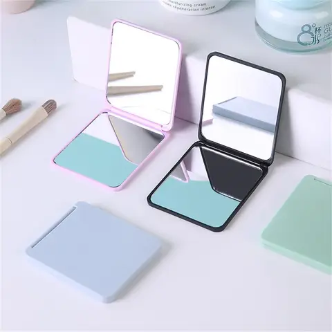 50x70CM LED 욕실 거울 - 벽 장식용 방수 거울, 안개 방지 기능 포함, 스마트 화장 거울 15 접이식 화장 거울 휴대용 양면 거울 학생 기숙사 데스크탑 작은 선물 도매