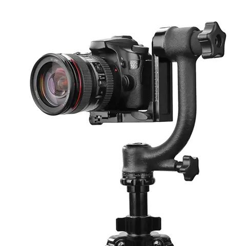SmallHD Indie 5 / Cine 5 모니터용 Nitze 모니터 케이지 LS5-B2 선후드 키트가 포함된 콜드 슈 내장 14 큰 부하 용량 카메라 망원 렌즈 1/4 나사 48mm 직경을 위한 전문 카메라 짐벌 삼각대 헤드