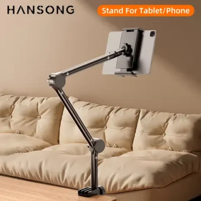 LDL-MOUNT 다용도 선반 셋톱박스 거치대 및 사운드바 리모컨 정리대 APL-S600 13 태블릿 홀더 iPad 데스크 스탠드(360도 포함) ° 휴대폰 태블릿 또는 기타 4~13인치 장치용 조정 가능한 접이식 금속 암 태블릿 브래킷