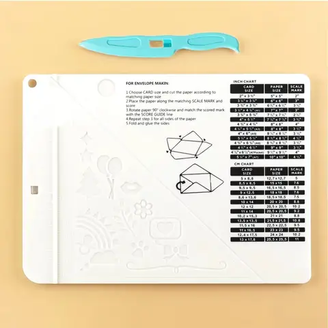 스크랩북 카드용 태그 펀치 코너 라운더 커터, 종이 라벨 펀치, DIY 종이 카드 사진 카드 제작 용품, 4 in 1 17 플라스틱 종이 트리머 득점 보드 DIY 선물 상자 편지 측정 그리드 미니 점수 보드와 다목적 공예 종이 커터
