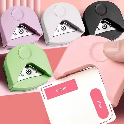 스크랩북 카드용 태그 펀치 코너 라운더 커터, 종이 라벨 펀치, DIY 종이 카드 사진 카드 제작 용품, 4 in 1 15 휴대용 R4 코너 라운더 종이 커터 종이 원형 코너 트리머 펀치 카드 사진 절단 DIY 공예 스크랩북 도구